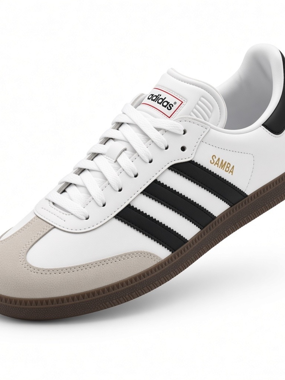 adidas Samba women’s Leather Sneakers - White / Black / Tan
